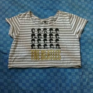 The Beatles Crop Top